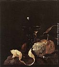 Willem Kalf Still-Life with Lemon, Oranges and Glass of Wine